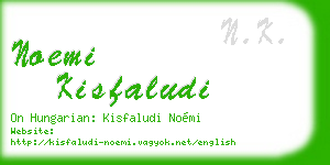 noemi kisfaludi business card
